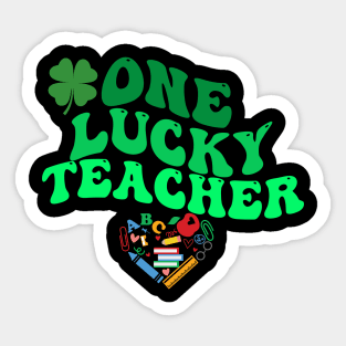 One Lucky Teacher , St Patrick's Day Sticker